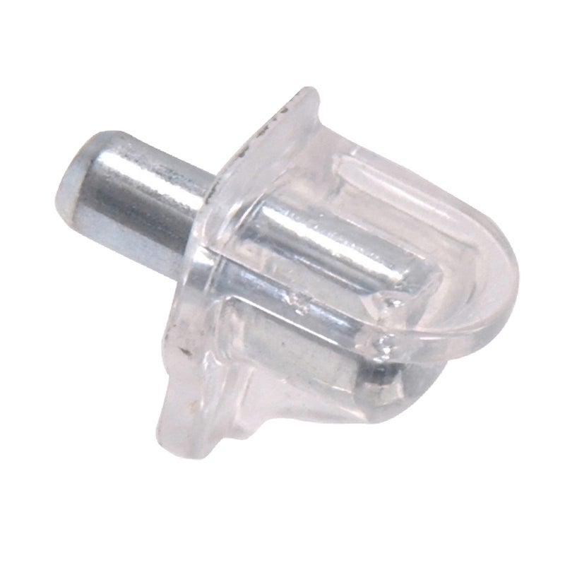 Wideskall 5mm (3/16"" inch) Clear Plastic Shelf Support Pin Peg for Cabinet Book Shelves - Pack of 60 - Image 2